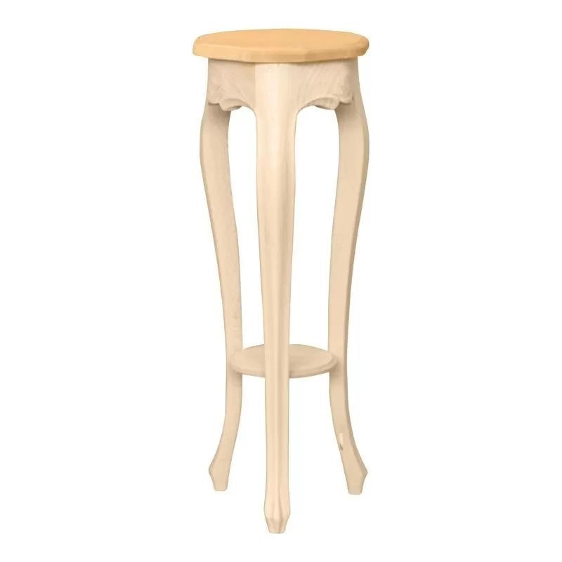Porta vaso legno massello grezzo 28x28x75 - Mobili 2G