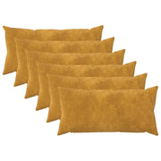 Cuscino con cuscino HEERLEN 6 pz Giallo Fleece in microfibra 925408
