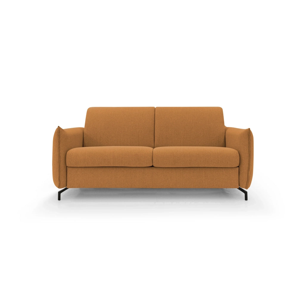 Scarlet Divano letto in tessuto misto cotone impermeabile T19 215 cm (mat.160x197) arancio