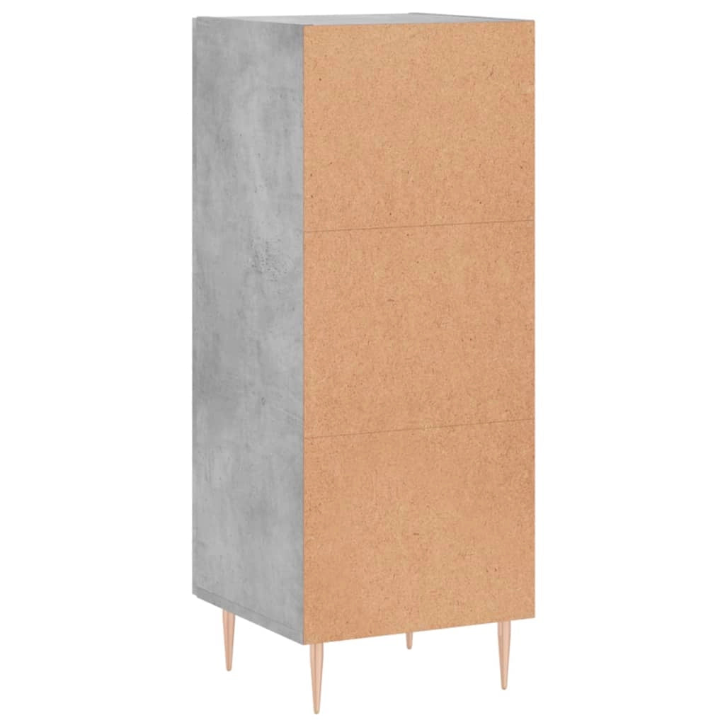 Buffet credenza cassettiera mobiletto mobile contenitore organizer per cucina soggiorno salotto 34,5 x 34 x 90 cm legno ingegnerizzato grigio 02_0031907