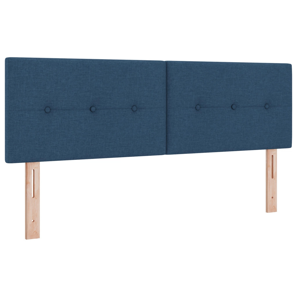Testiera  con bottoni trapuntati Blu 140 cm Tessuto