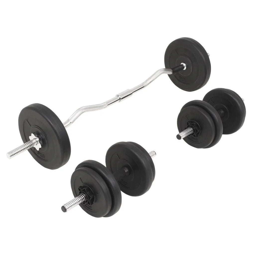 Set di manubri e bilancieri per sport allenamento con i pesi e fitness 30 kg 02_0000745
