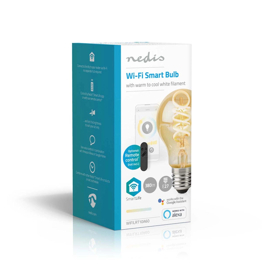 Lampadina SmartLife Wi-Fi connessa LED 5W 360lm E27 Bianco Nedis
