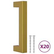 Maniglie per Mobili 20 pz Oro 96 mm in Acciaio Inox CFW1888789