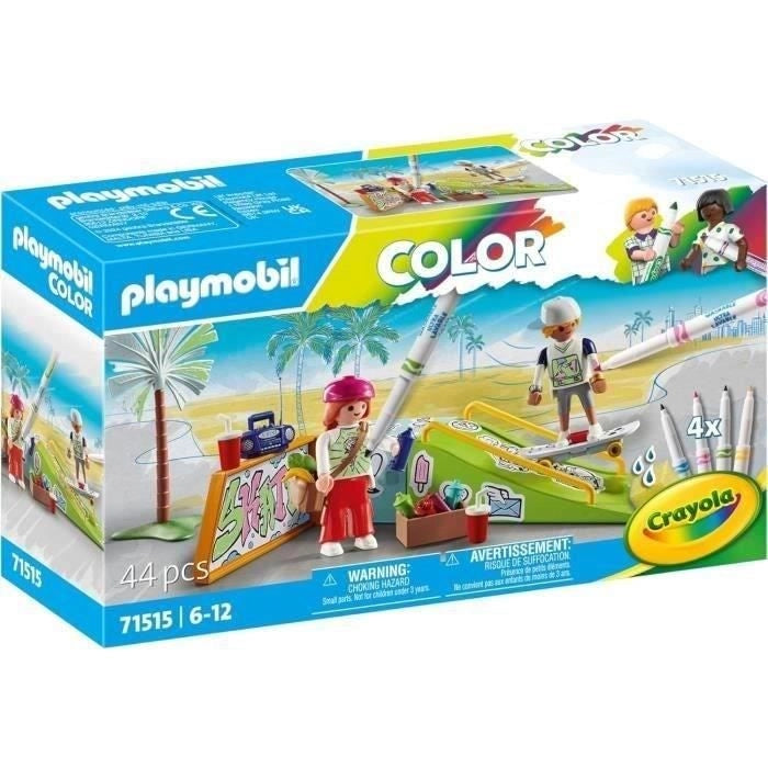PLAYMOBIL - 71515 - Skateboarder con rampa