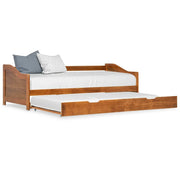 Divano Letto a Scomparsa Marrone Miele Legno di Pino 90x200 cm cod mxl 59784