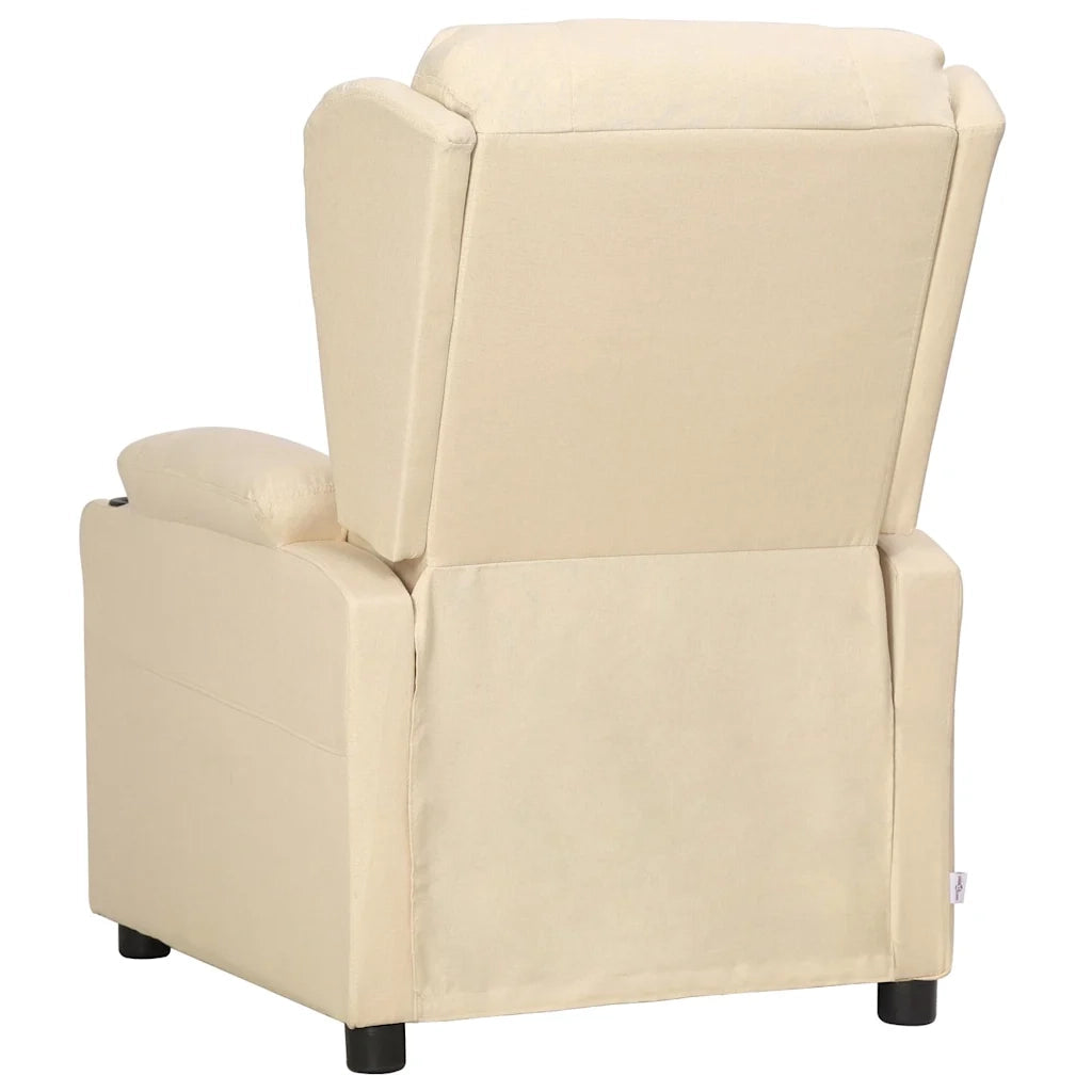 Divano Sedia-Poltrona Reclinabile in Tessuto Crema 538880