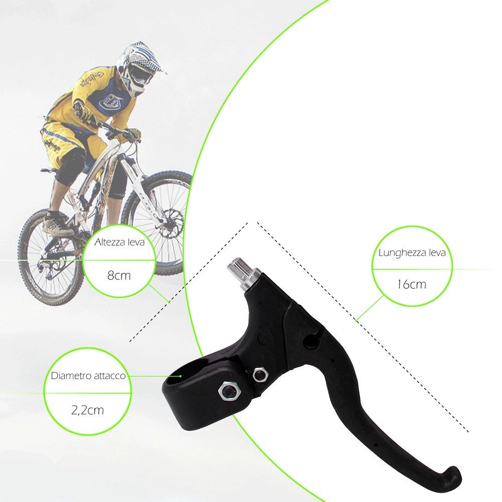 Trade Shop - Coppia Leve Freni In Resina Composta Per Bicicletta Attacco Universale Xc-1642 -