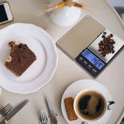 Ponderosità del caffè - Bilancino digitale da 1000g con timer - Funzione di attacco - Bilancino portatile per cucina - Facile da utilizzare - Funzione di staccaggio e di fissaggio
