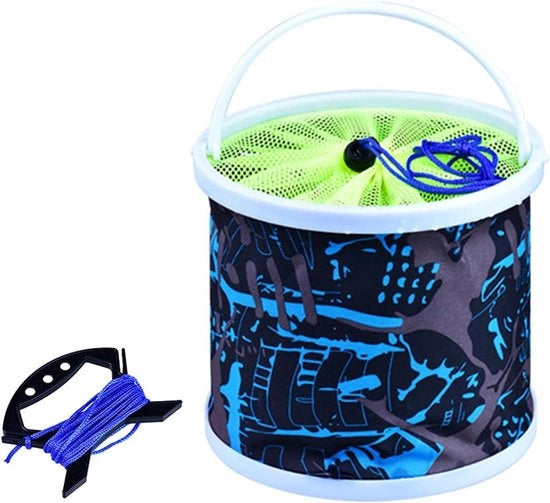 Emme 7L Opvougbile con Tessuto - Contenitore di Rifornimento Portatile per Casa, Auto, Camping, Escursione, Pesca, Viaggio, Navigazione