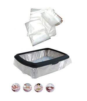 18 Sacchetti Di Ricambio Usa E Getta Per Cassetta Lettiera Bustine Igienici         