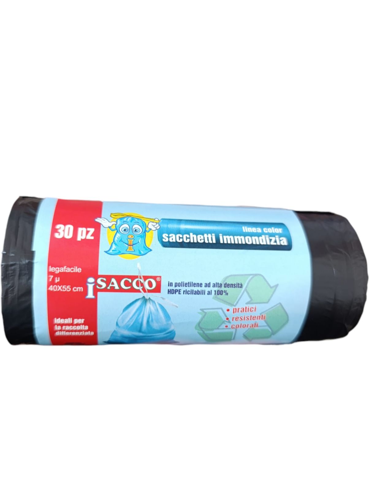 180 Sacchi Raccolta Differenziata Buste Immondizia 40x55 cm Sacchetti Spazzatura