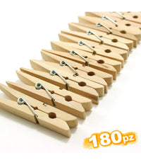 180 Mollette Per Decorazioni Bucato Panni Legno Stendino Lavaggio Decoupage         