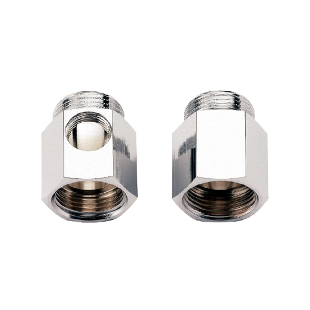 Coppia distanziali con e senza foro per lavatrice