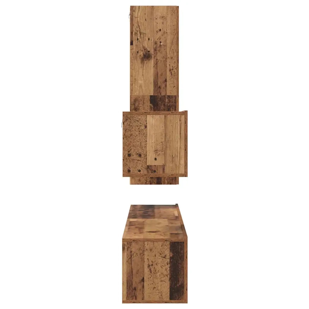 Set mobile TV 4 pcs Legno vecchio Legno multistrato 3393327