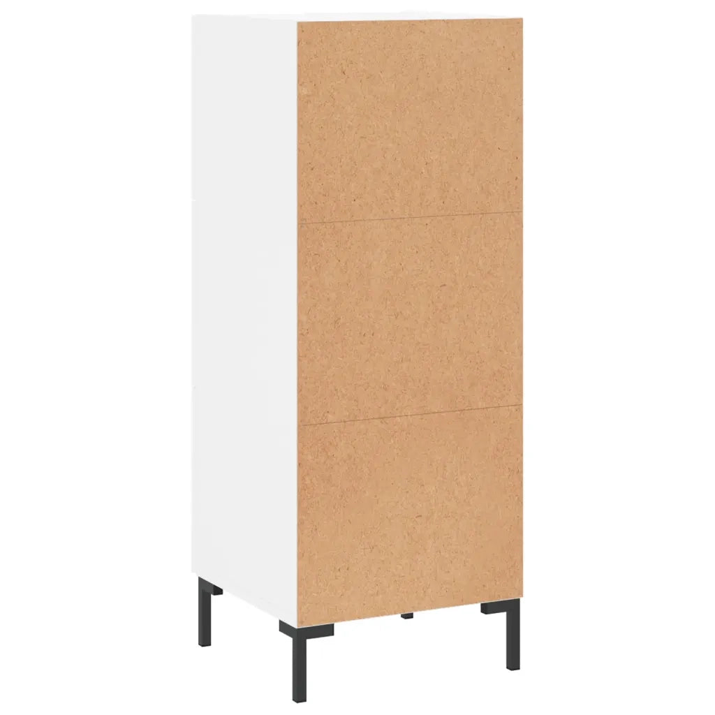 Credenza | Madia | Buffet da pranzo | Armadio da pranzo Bianca 34,5x34x90 cm in Legno Multistrato
