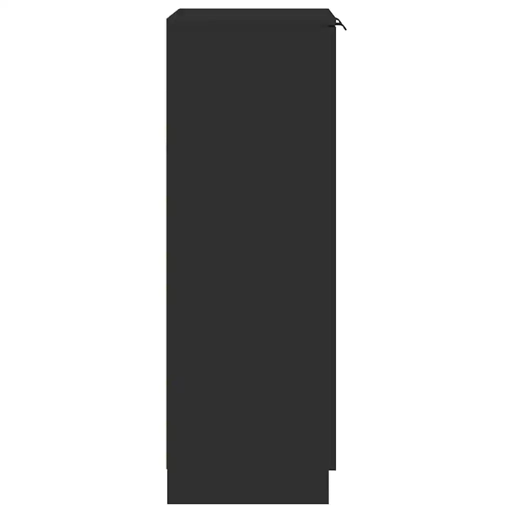 Scarpiera Nera 59x35x100 cm in Legno Multistrato 811440