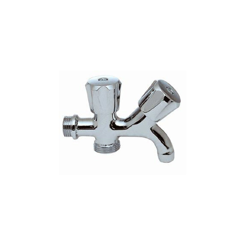 Rubinetto 2 maniglie attacco lavatrice