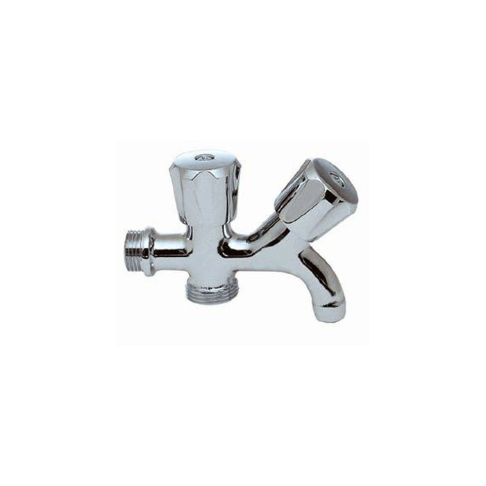 Rubinetto 2 maniglie attacco lavatrice