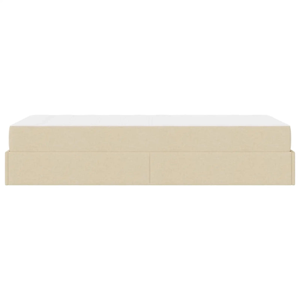 Struttura letto con materasso 2 pcs Crema Tessuto 3399450