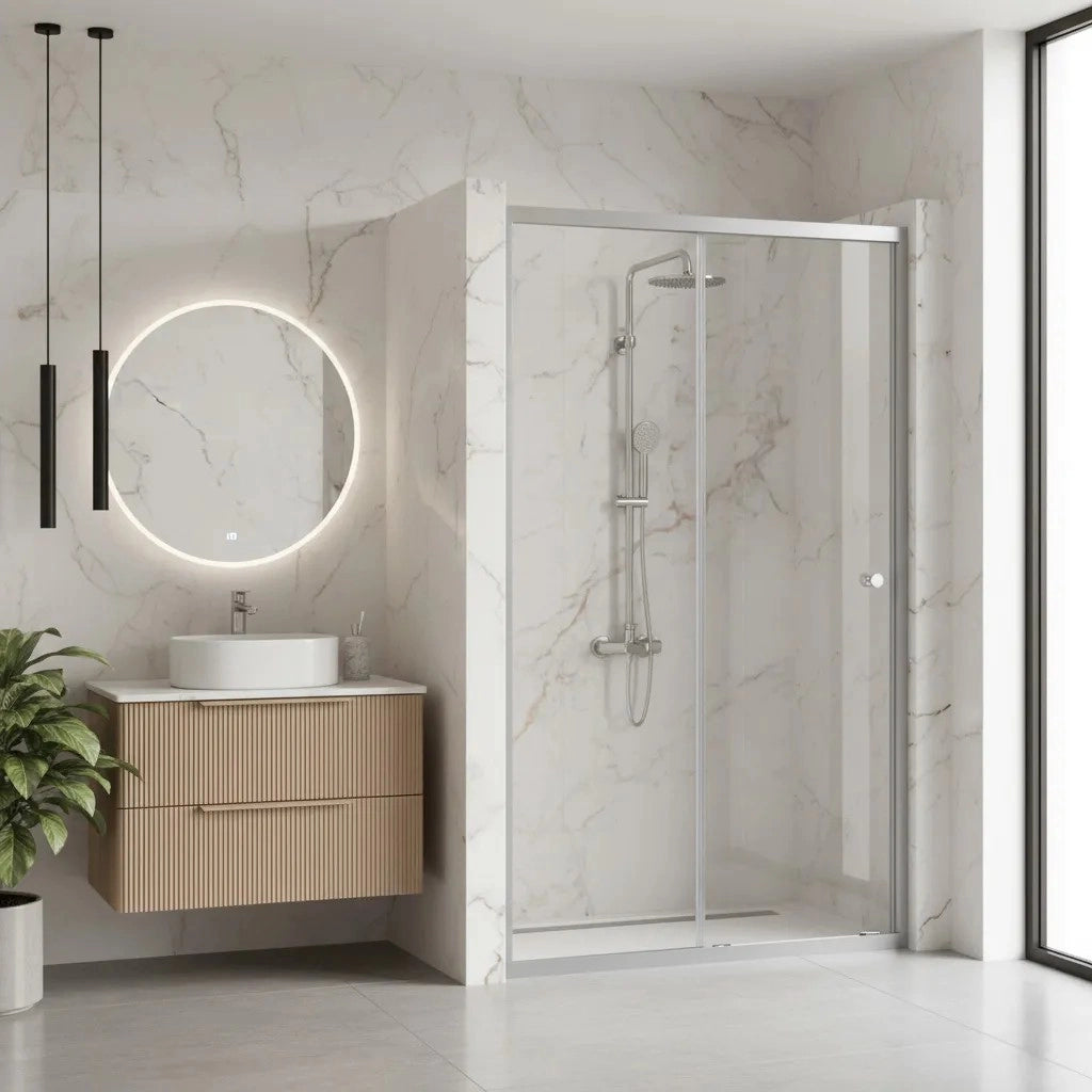 Porta Doccia Rea Primo Slide 120 Chrome
