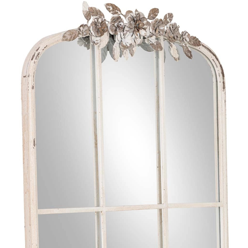 Specchio in legno bianco 61x5x114h cm