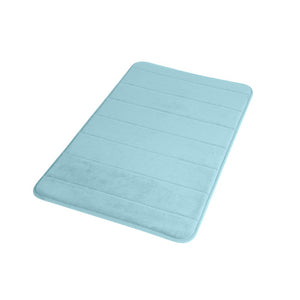 Tappeto memory foam azzurro chiaro 40x60 cm