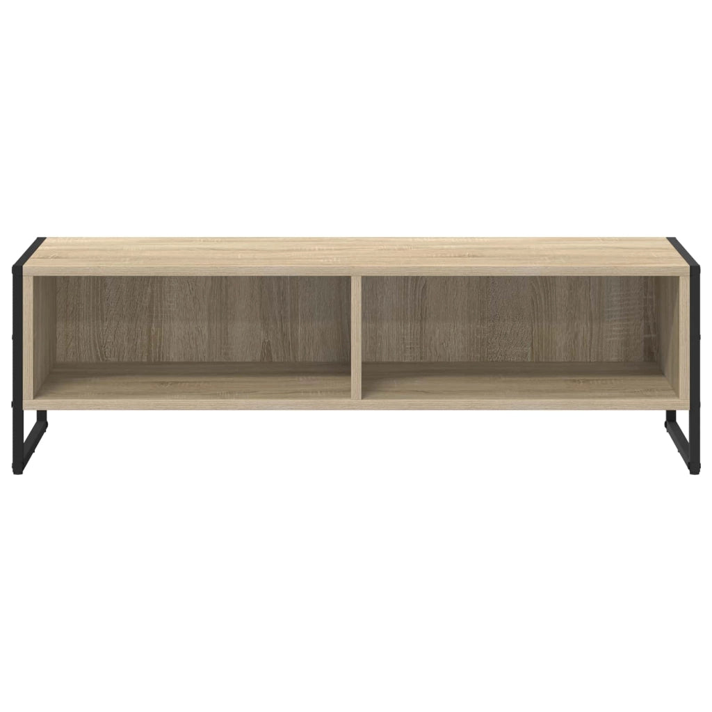 Mobile porta TV rettangolare moderno con pratico vano contenitore 100 x 36,5 x 30,5 cm realizzato in legno composito Sonoma 02_0054554