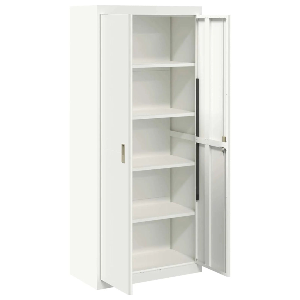 Armadio Bianco 80 x 40 x 180 cm Acciaio