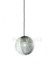 SOSPENSIONE VETRO BELLA 2 FUME' D.24CM H.26CM 1 LUCE ATTACCO E27
