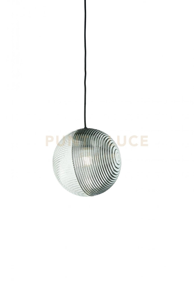 SOSPENSIONE VETRO BELLA 2 FUME' D.24CM H.26CM 1 LUCE ATTACCO E27