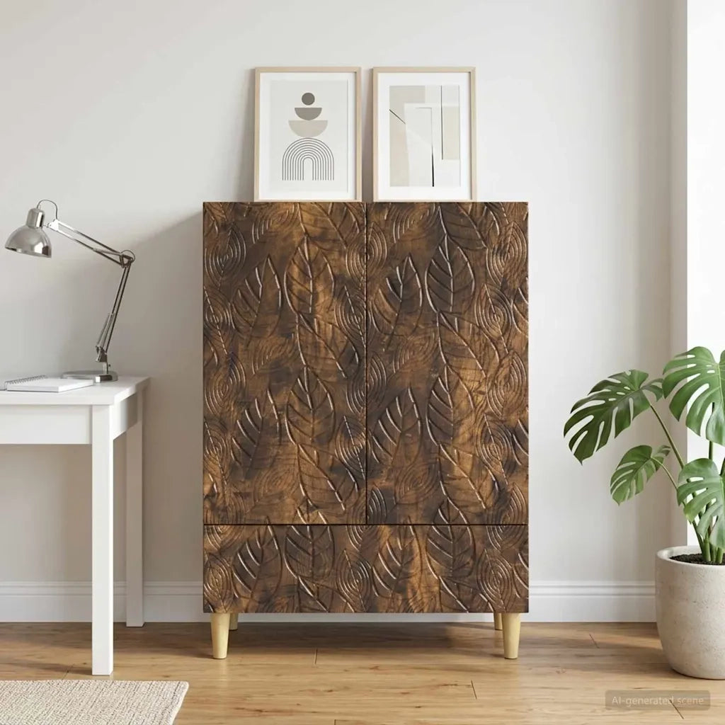 Credenza Rovere Fumo 66 x 34,5 x 95 cm Legno ingegnerizzato 895130