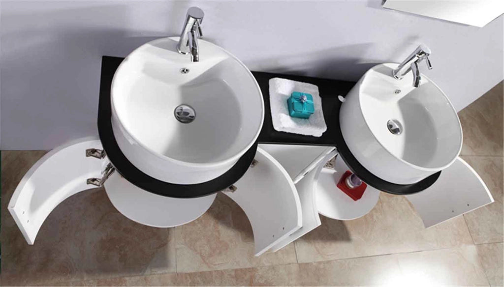 Mobile Bagno Bianco 138 cm Lavabo Incluso – Tiger