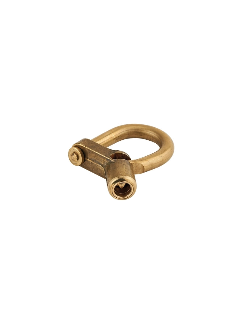 Lucchetto 29C chiave triangolare base angolare 5mm, ottone, da esterno - contatori, quadri elettrici, VVF, pompieri, manutenzione - THIRARD