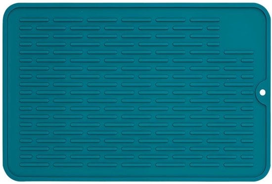 Mat di asciugamento in silicone - Resistente al calore - Ripiegabile - Spaziale - 20x30 cm - Orecchioni per un facile stoccaggio - Asciugamano per asciugare