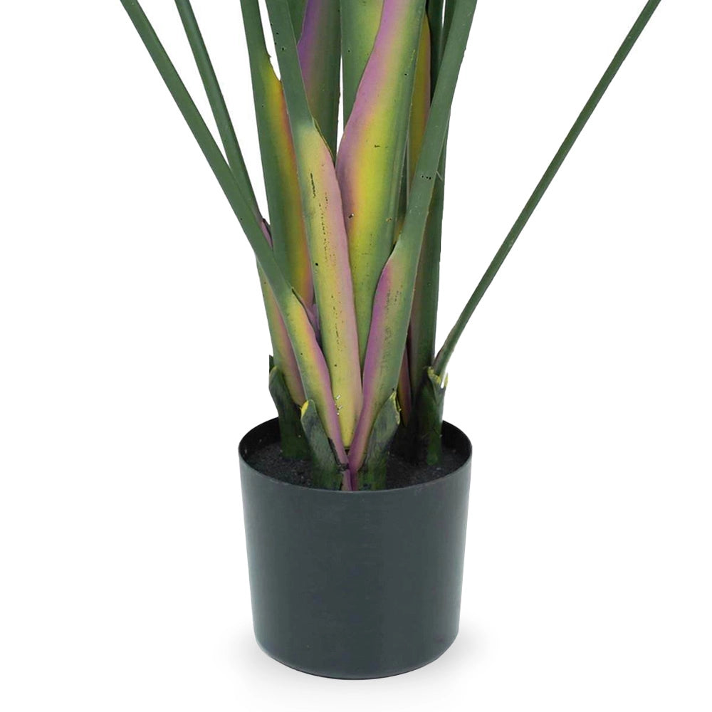 Strelitzia Artificiale con vaso pianta finta realistica decorativa h 210 cm