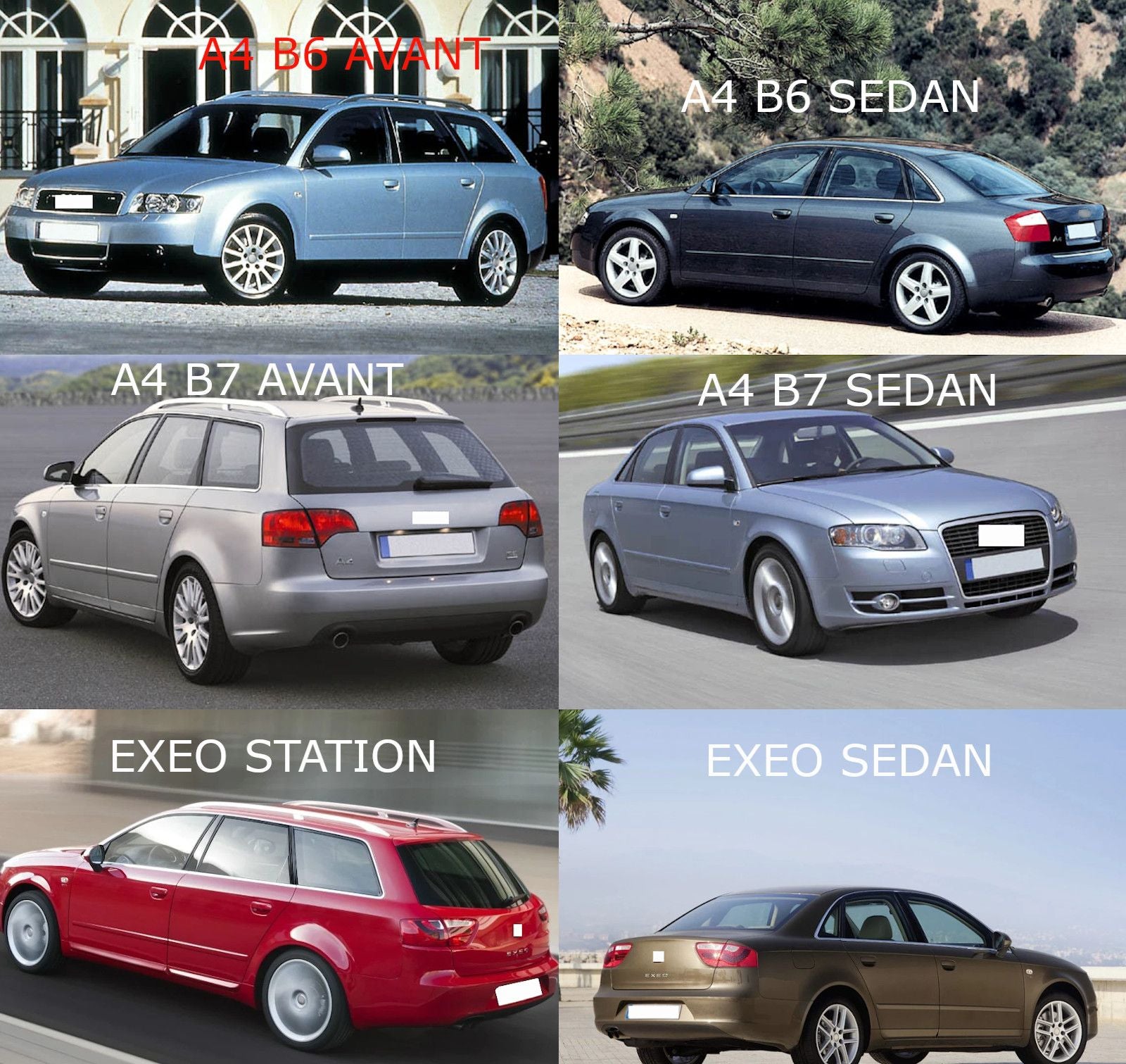 RIGUM902211 , Audi A4 B6 Berlina e Avant dal 2001 al 2004, A4 B7 Berlina e Avant dal 2004 al 2008, Seat Exeo Berlina e S