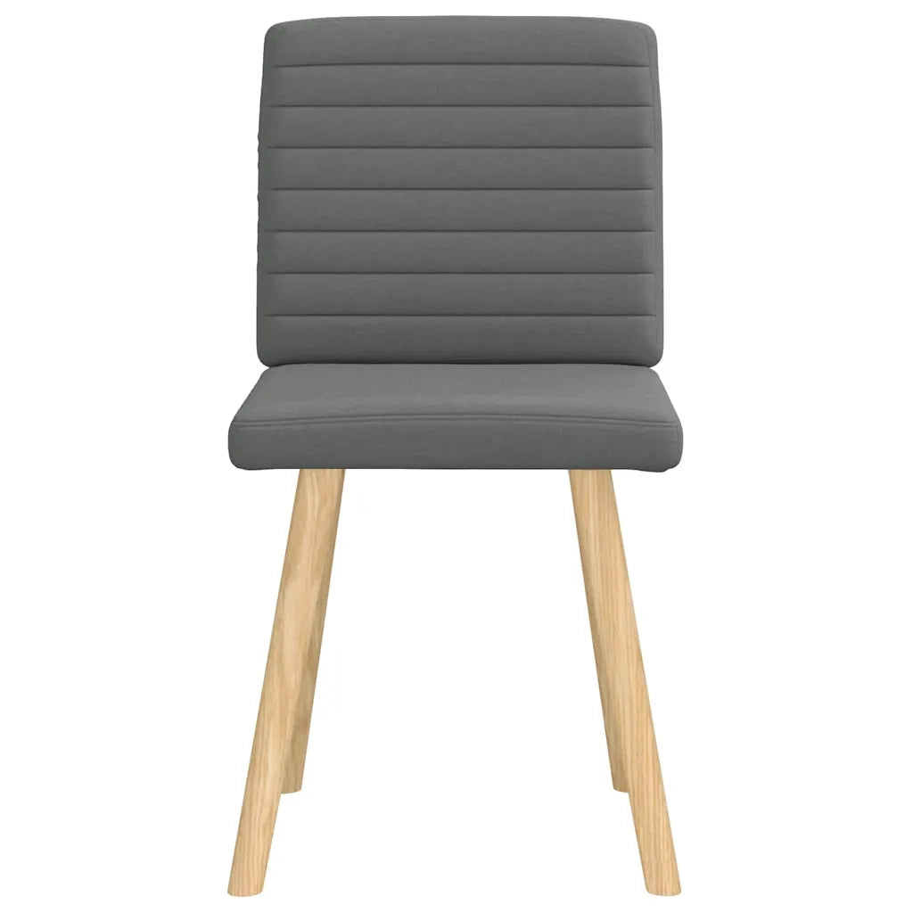 Sedie da Pranzo 2 pz Grigio Scuro in Tessuto 4101175