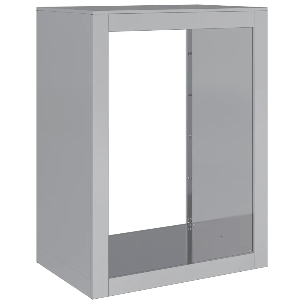Rastrelliera per Legna 60x40x80 cm in Acciaio Zincato 851001