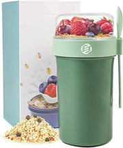 Set di Overnight Oats in Bicchieri di Mason - Muesli - Bicchieri per Oat - Bicchiere da 250ml - 4 pezzi - Contenitore per Avena - Set per colazione