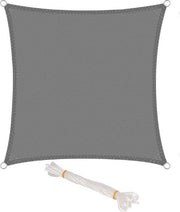 Telaio per ombrello rettangolare - materiale HDPE UV - permeabile all'aria e resistente - duraturo e moderno - ideale per esterni - colore grigio scuro - 2x3m