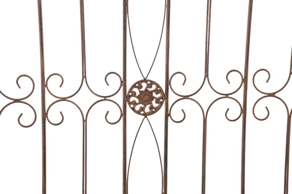 Set di 4 recinzioni da giardino Mangold antico marrone