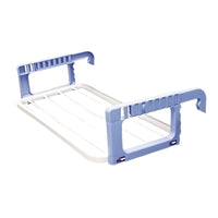 OWIJI Stendino Balcone Regolabile Resina Resistente Dimensioni 27 x 55 x 2 cm Bracci Pieghevoli Regolabili Ringhiera Muratura