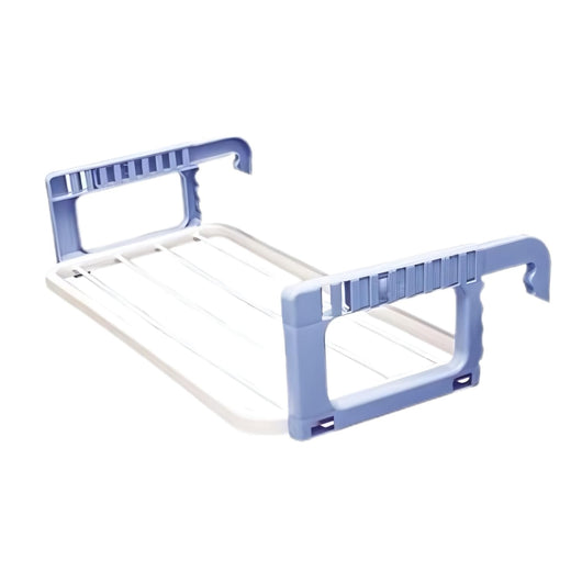 OWIJI Stendino Balcone Regolabile Resina Resistente Dimensioni 27 x 55 x 2 cm Bracci Pieghevoli Regolabili Ringhiera Muratura