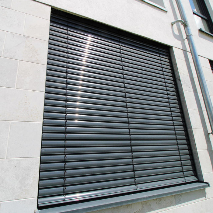OWIJI Veneziana Grigia Alluminio Dimensioni 70 x 160 cm Lamelle Regolabili Privacy Protezione Solare Installazione Facile Casa Ufficio
