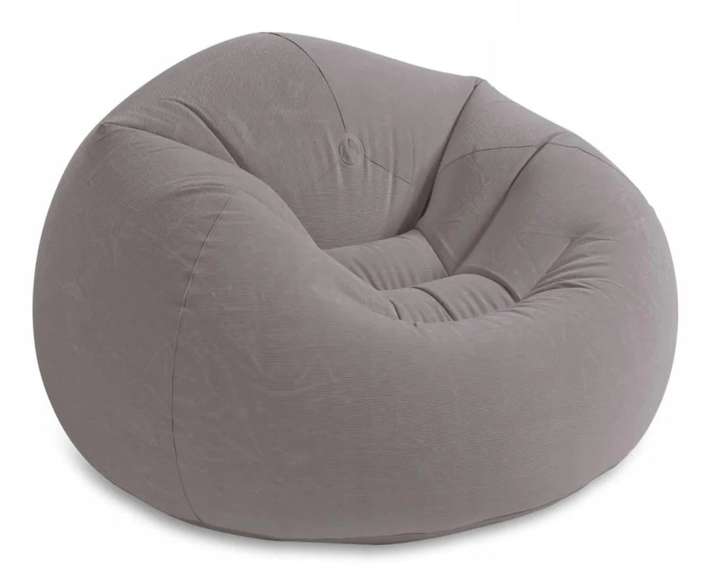 Intex Poltrona Sacco 107x104cm Gonfiabile Gioco Estivo Estate Gioca 901 Tinta Unita Grigio