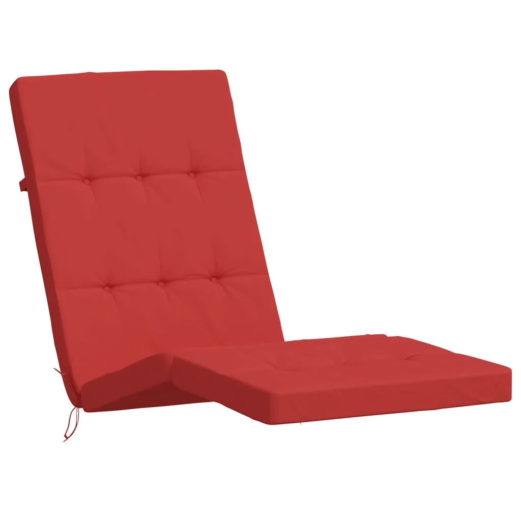 Cuscini per Sedia a Sdraio 2 pz Rosso in Tessuto Oxford 361990
