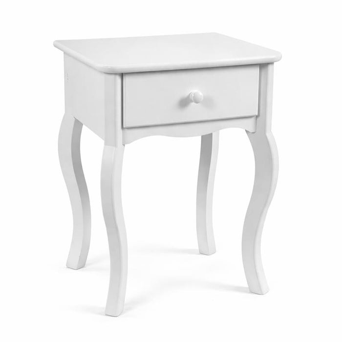 MA MAISON COMODINO BIANCO IN LEGNO 40X32X50 CM