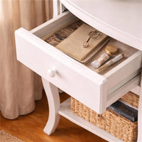 MA MAISON COMODINO BIANCO IN LEGNO 40X32X50 CM