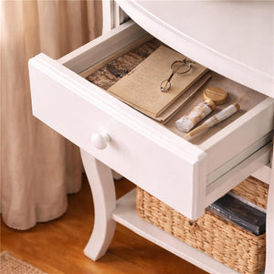 MA MAISON COMODINO BIANCO IN LEGNO 40X32X50 CM